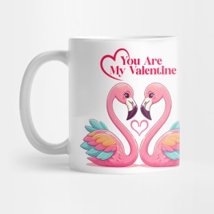 Flamingo Bird In Valentine Day Mug